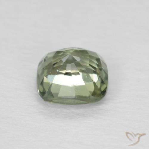 Sapphire Gemstone in 4.3 x 4.3 mm Size for Sale, Sapphire Stone in Light Green Color