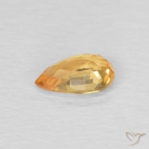 Sapphire Gemstone in 6 x 4 mm (calibrated) Size for Sale, Sapphire Stone in Dark Golden Color