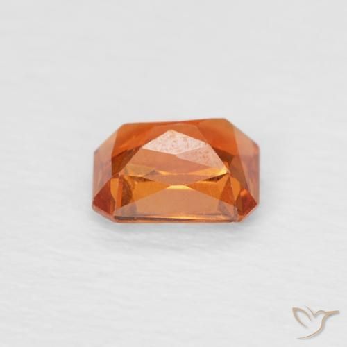 Sapphire Gemstone in 5 x 4 mm (calibrated) Size for Sale, Sapphire Stone in Fire Orange Color