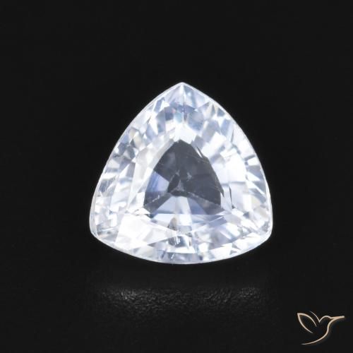 0.77ct Natural Very Light Blue Sapphire, Trillion, VS