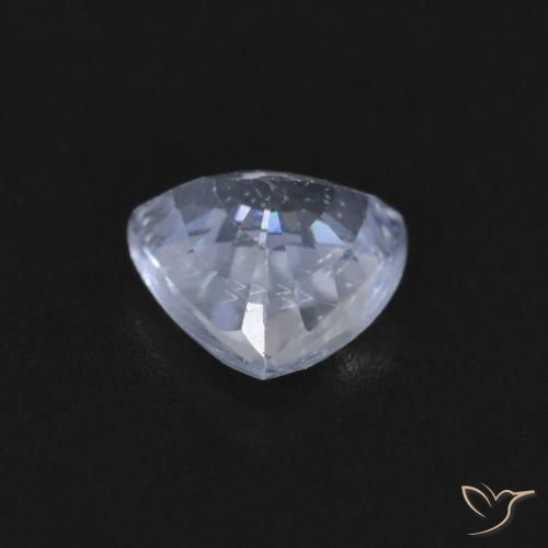 Sapphire Gemstone in 5.7 x 5.6 mm Size for Sale, Sapphire Stone in Very Light Blue Color