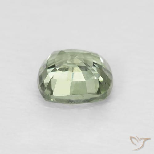 Sapphire Gemstone in 4.6 x 4.5 mm Size for Sale, Sapphire Stone in Light Green Color