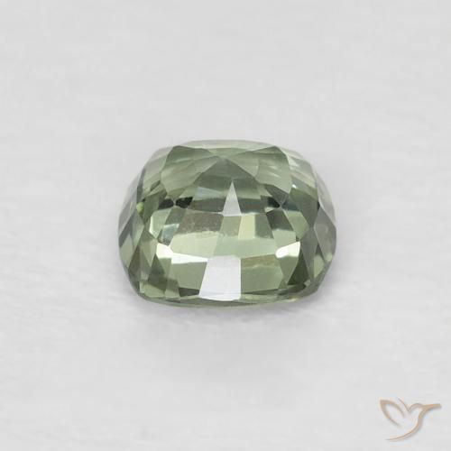 Sapphire Gemstone in 4.5 x 4.4 mm Size for Sale, Sapphire Stone in Light Green Color