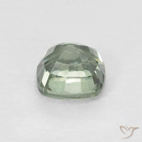 Sapphire Gemstone in 4.6 x 4.5 mm Size for Sale, Sapphire Stone in Light Green Color