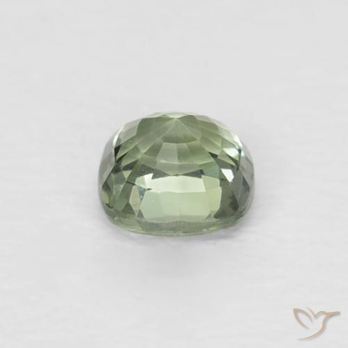 Sapphire Gemstone in 4.2 x 4.1 mm Size for Sale, Sapphire Stone in Light Green Color