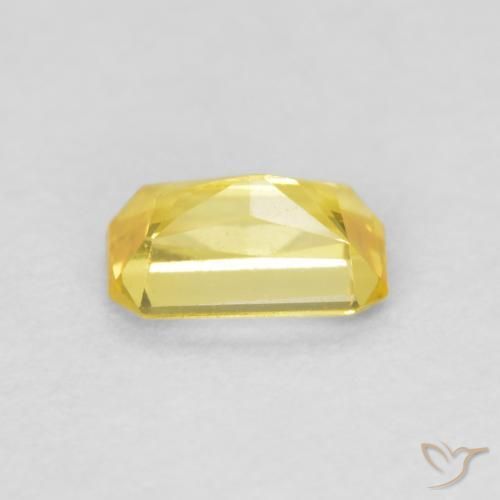 Sapphire Gemstone in 5.2 x 3.1 mm Size for Sale, Sapphire Stone in Medium Yellow Color