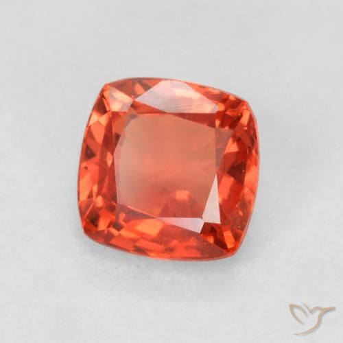 0.62 ct Red Sapphire Stone, Natural Sapphire in Cushion-Cut Shape for Sale