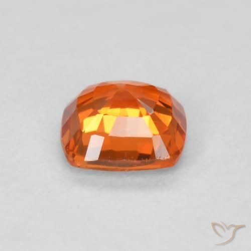 Sapphire Gemstone in 4.5 x 4.5 mm Size for Sale, Sapphire Stone in Bright Orange Color