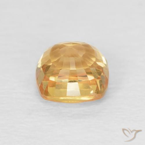 Sapphire Gemstone in 4.6 x 4.6 mm Size for Sale, Sapphire Stone in Golden Color