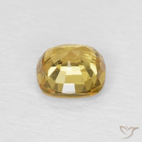 Sapphire Gemstone in 4.5 x 4.5 mm Size for Sale, Sapphire Stone in Golden Color