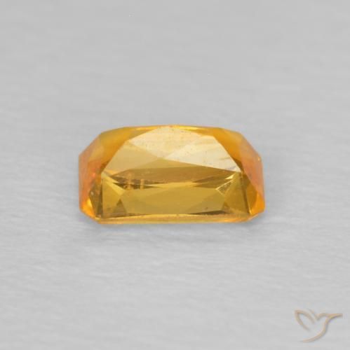 Sapphire Gemstone in 5 x 3.2 mm Size for Sale, Sapphire Stone in Dark Golden Color