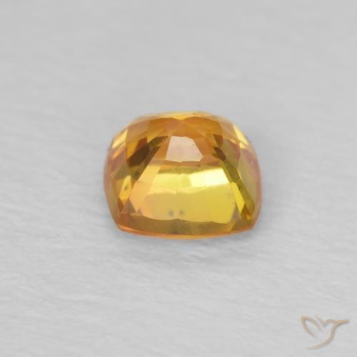 Sapphire Gemstone in 4.2 x 4.2 mm Size for Sale, Sapphire Stone in Orange Brown Color