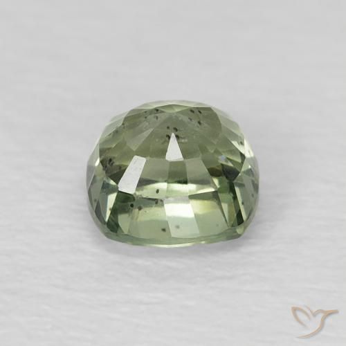 Sapphire Gemstone in 4.6 x 4.6 mm Size for Sale, Sapphire Stone in Medium Green Color