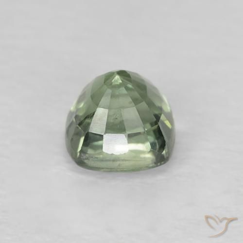 Sapphire Gemstone in 4.2 x 4.2 mm Size for Sale, Sapphire Stone in Pale Green Color