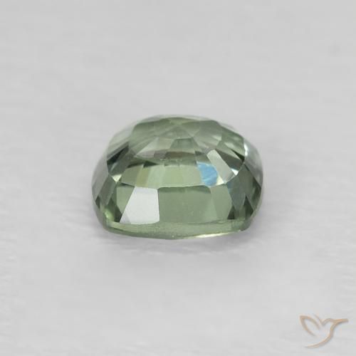 Sapphire Gemstone in 4.7 x 4.7 mm Size for Sale, Sapphire Stone in Light Green Color