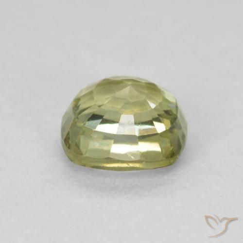 Sapphire Gemstone in 4.6 x 4.6 mm Size for Sale, Sapphire Stone in Light Green Color