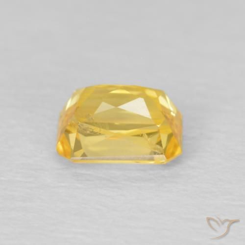 Sapphire Gemstone in 5 x 3.8 mm Size for Sale, Sapphire Stone in Golden Color