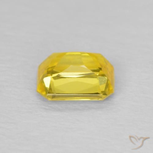 Sapphire Gemstone in 5 x 4 mm (calibrated) Size for Sale, Sapphire Stone in Tuscany Yellow Color