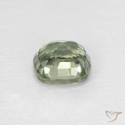 Sapphire Gemstone in 4.2 x 4.2 mm Size for Sale, Sapphire Stone in Light Green Color