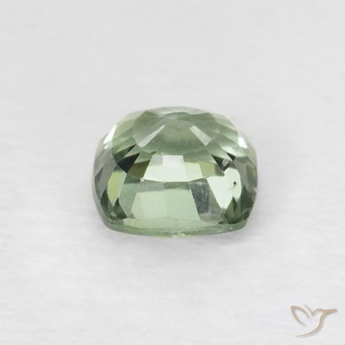 Sapphire Gemstone in 4.6 x 4.6 mm Size for Sale, Sapphire Stone in Light Moss Green Color