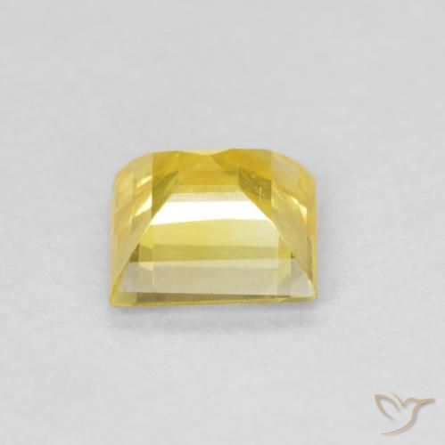 Sapphire Gemstone in 4.2 x 4.2 mm Size for Sale, Sapphire Stone in Light Honey Yellow Color
