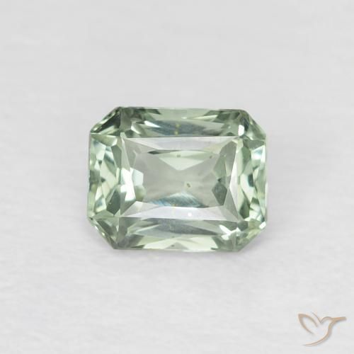 0.53ct Natural Forest Green Sapphire, Emerald Cut, VVS