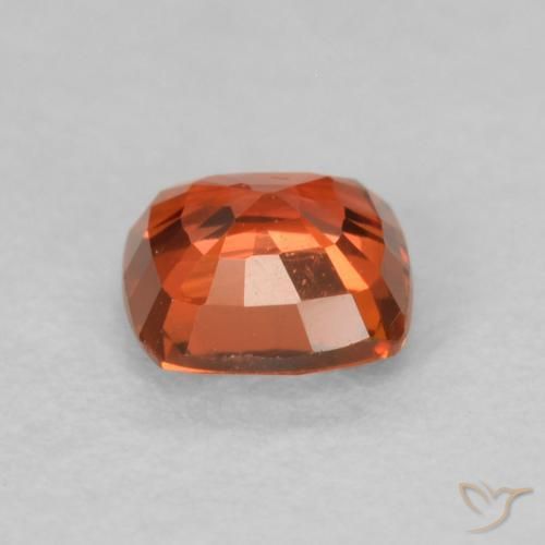 Sapphire Gemstone in 4.5 x 4.5 mm Size for Sale, Sapphire Stone in Warm Orange Color