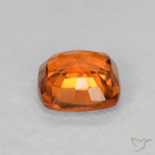 Sapphire Gemstone in 4.5 x 4.5 mm Size for Sale, Sapphire Stone in Fire Orange Color