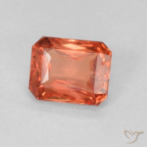 0.59 ct Red Sapphire Stone, Natural Sapphire in Octagon / Scissor Cut Shape for Sale