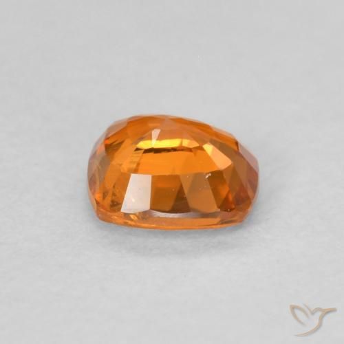 Sapphire Gemstone in 4.7 x 4.7 mm Size for Sale, Sapphire Stone in Bright Orange Color