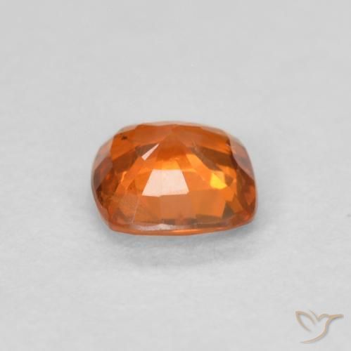 Sapphire Gemstone in 4.4 x 4.4 mm Size for Sale, Sapphire Stone in Reddish Orange Color