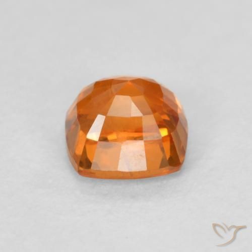 Sapphire Gemstone in 4.5 x 4.5 mm Size for Sale, Sapphire Stone in Fire Orange Color
