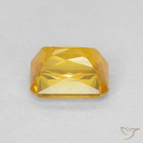 Sapphire Gemstone in 5.2 x 4 mm Size for Sale, Sapphire Stone in Golden Color