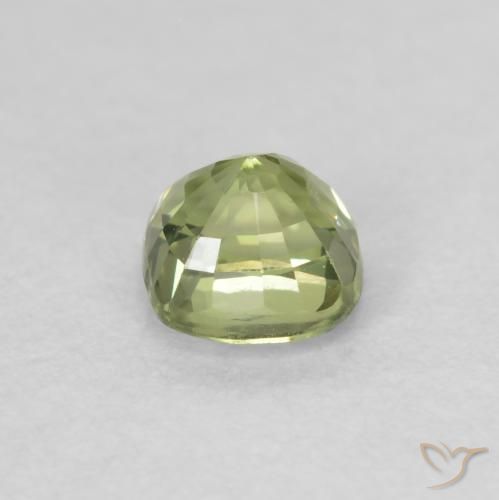 Sapphire Gemstone in 4.2 x 4.2 mm Size for Sale, Sapphire Stone in Light Green Color