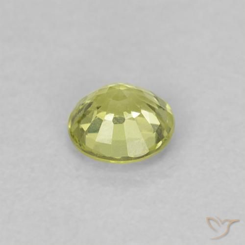 Sapphire Gemstone in 4 mm (calibrated) Size for Sale, Sapphire Stone in Medium Yellow Color