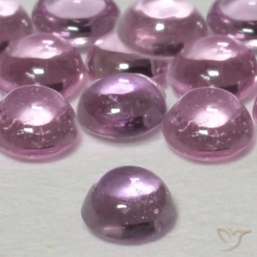Sapphire Gemstones in 2.4 mm (calibrated) Size for Sale, Sapphire Stones in Light Royal Purple Pink Color