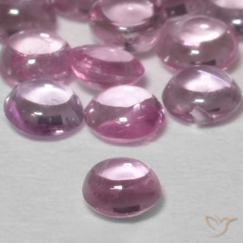 Sapphire Gemstones in 2.5 mm (calibrated) Size for Sale, Sapphire Stones in Light Pink Color