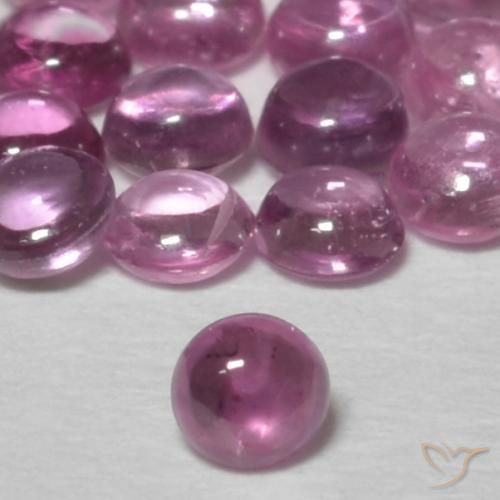 0.10ct Natural Medium Purple Sapphire, Round, Transparent