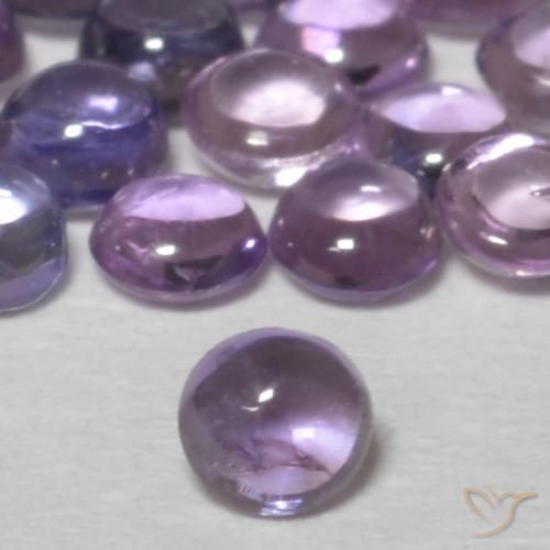 0.11ct Natural Medium Violet Sapphire, Round, Transparent