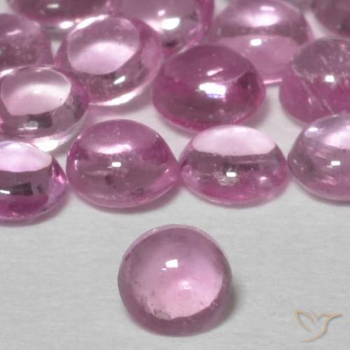 0.09ct Natural Light Pink Sapphire, Round, Transparent
