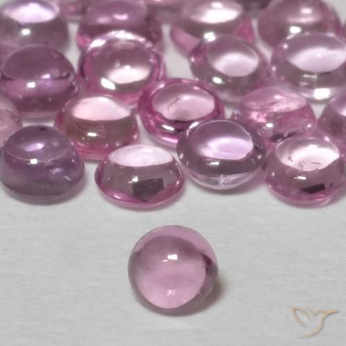 0.11ct Natural Light Royal Purple Pink Sapphire, Round, Transparent