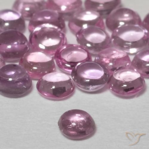 Sapphire Gemstones in 2.6 mm (calibrated) Size for Sale, Sapphire Stones in Light Royal Purple Pink Color