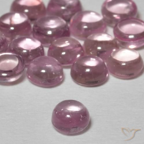 Sapphire Gemstones in 3.5 mm (calibrated) Size for Sale, Sapphire Stones in Light Bubblegum Pink Color