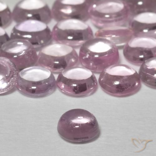 Sapphire Gemstones in 3.7 mm Size for Sale, Sapphire Stones in Lavender Pink Color