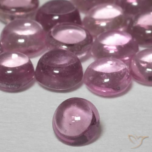 4.50 ctw Purple Sapphire Stones, Natural Sapphire in Round Cabochon Shape for Sale