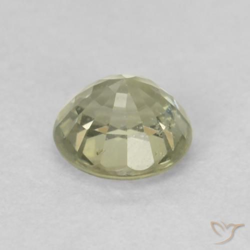 Sapphire Gemstone in 4.5 mm (calibrated) Size for Sale, Sapphire Stone in Light Yellow Color