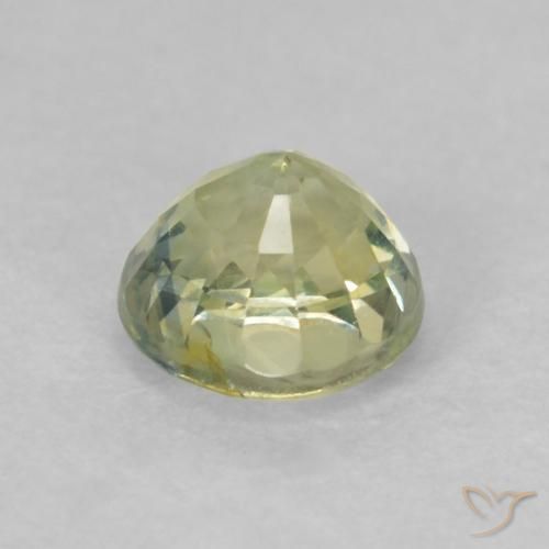 Sapphire Gemstone in 4.5 mm (calibrated) Size for Sale, Sapphire Stone in Medium Light-Yellow Color