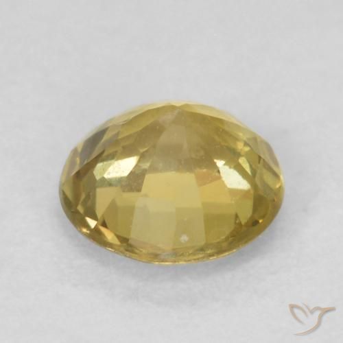 Sapphire Gemstone in 4.7 mm Size for Sale, Sapphire Stone in Light Yellow Color