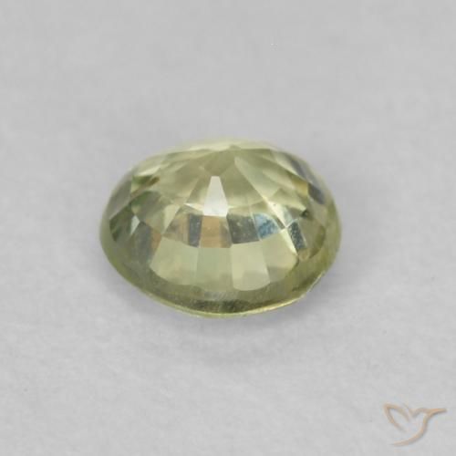 Sapphire Gemstone in 4.2 mm Size for Sale, Sapphire Stone in Light Yellow Color