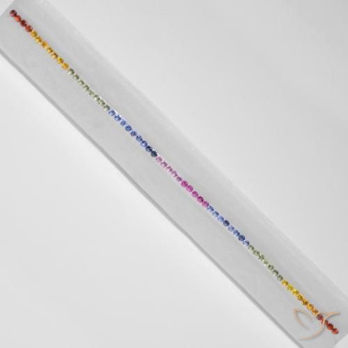 Best Sapphires for a Rainbow Tennis Bracelet | Matching Size, Finest Quality Sapphire